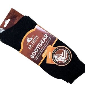J.B. Field's Socks Bootgear Trapper Preshrunk Wool Anti Blister Shoe Size L NEW